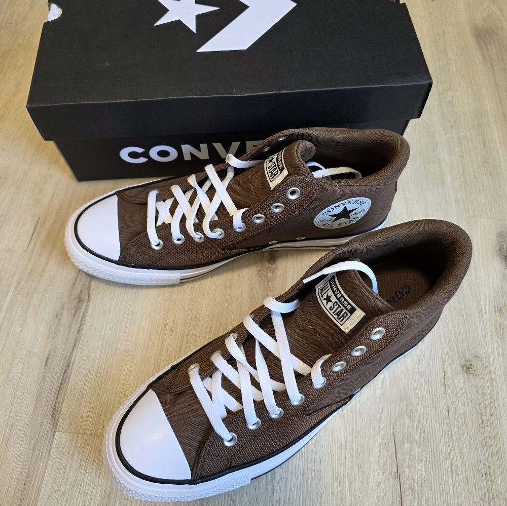 Converse CTAS Malden Street Mid Shoes Brown Sneakers A13212F Men's Size 9